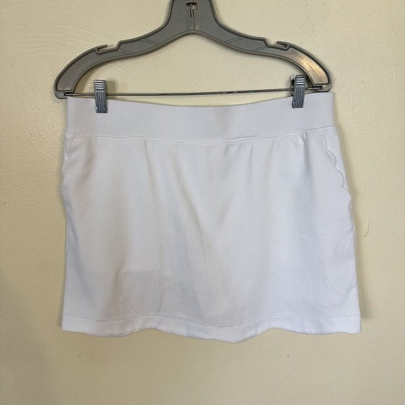 Pebble Beach Womens White Skort Large Golf Pockets - Picture 1 of 6